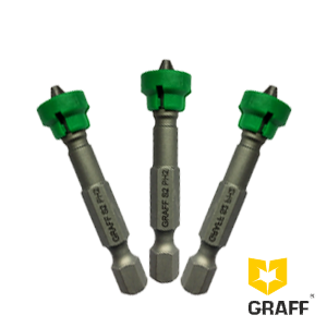 Комплект из 3 бит PH2x50 с магнитной насадкой GRAFF